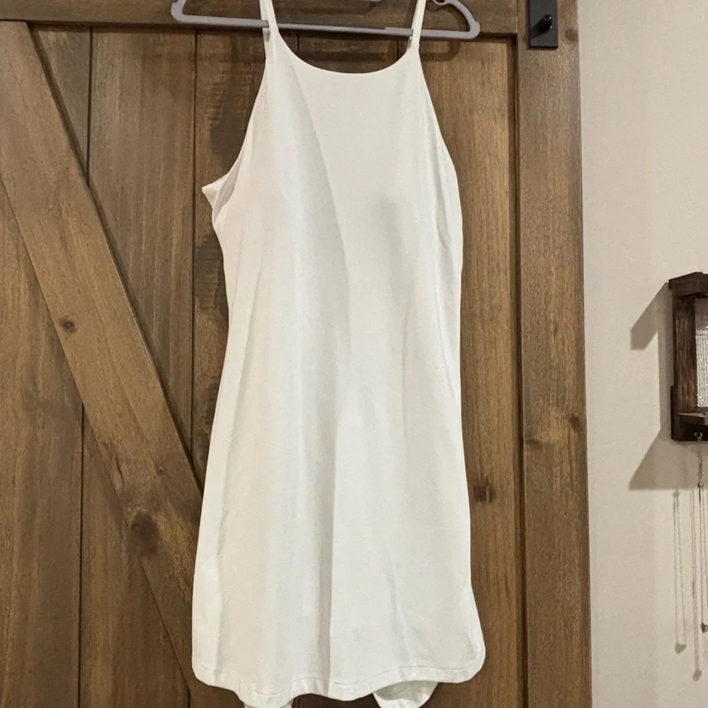 Lululemon Athletica High-Neck Dress in White - Picture 1 of 4